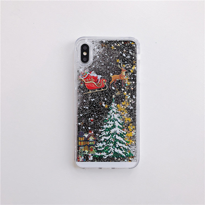Santa Claus Christmas Tree Phone Case for iPhone & Samsung | Protective Cover