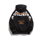 Men's Hooded Sweater with Fall Back Letter Design
