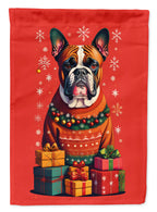 Fawn Boxer Cropped Ears Holiday Christmas Garden Flag