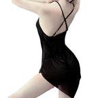 Sexy Summer Sheer Mesh Nightgown with Slit Dress