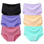 Ice-Silk Plus-Size Women's Seamless Sexy Panties