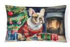 French Bulldog Cozy Christmas Throw Pillow