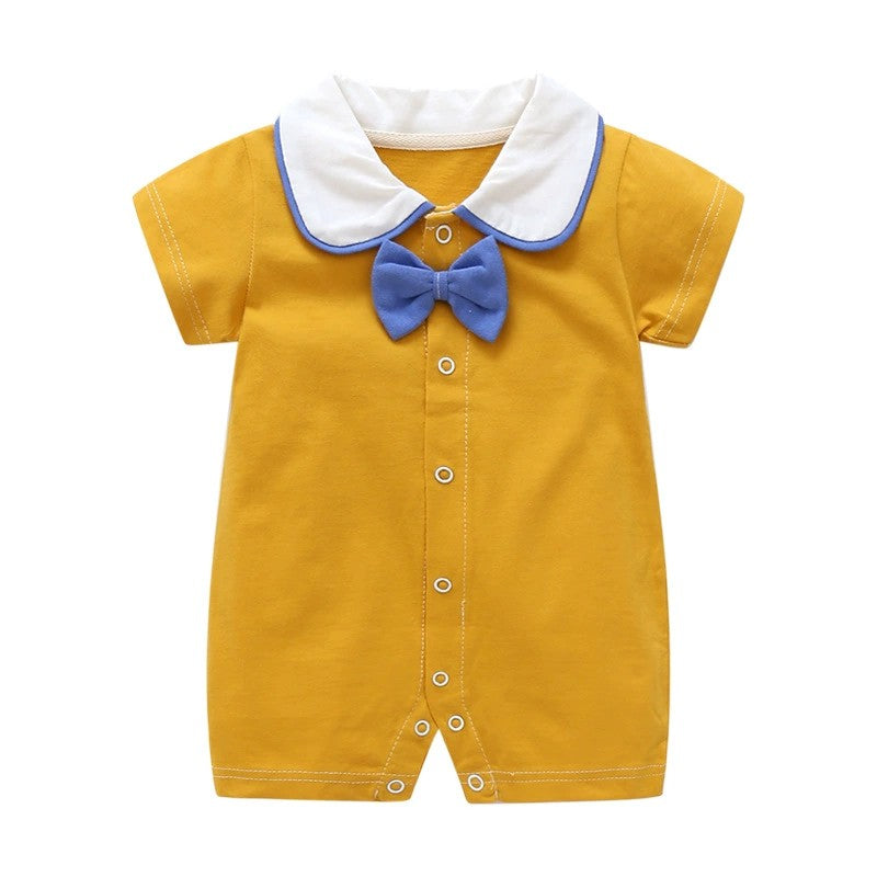 Summer Short Sleeve Cotton Baby Romper Bodysuit