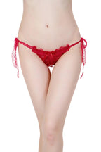 Lace Sexy T-Back Thong with Adjustable Size for Women