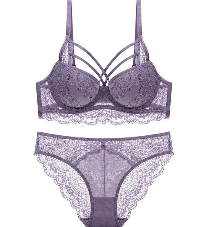 Lace Bra Set for Women with Supportive Design