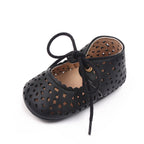 Elegant Leather Baby Baptism Walking Shoes with Rubber Soles | Footwear