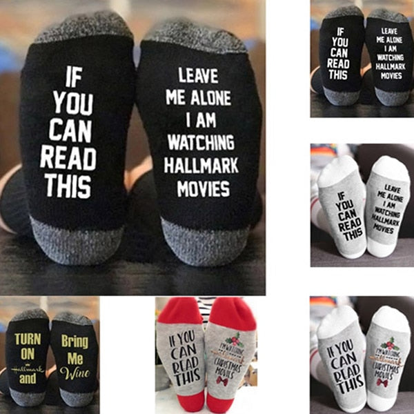 Christmas Stockings with Alphabet Design, Cotton Socks
