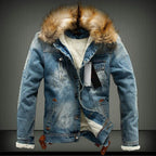 Thick Plus Velvet Youth Denim Jacket