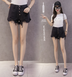 Women's Ripped Denim Shorts
