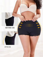 TOPMELON Women's Shaping Wave Lace Butt-Lifting Panties