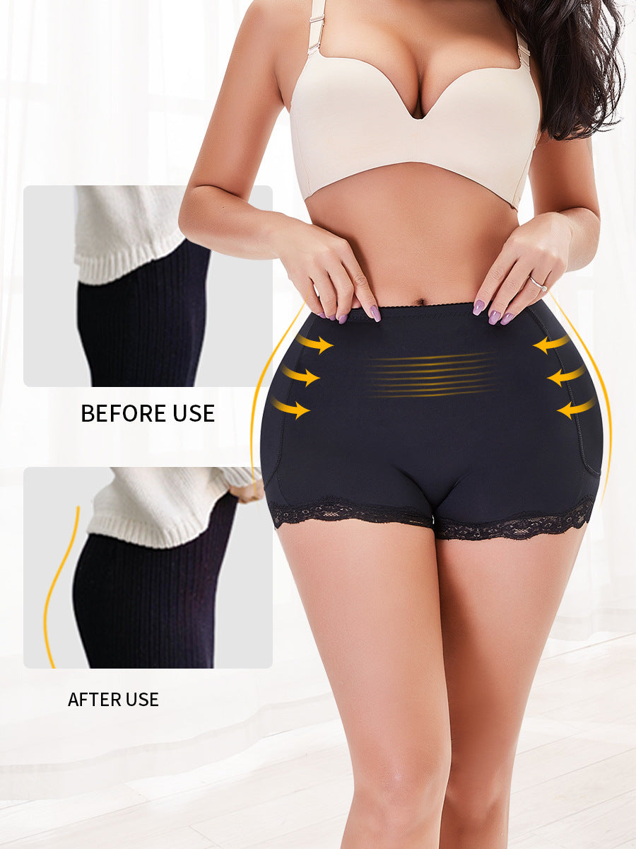 TOPMELON Women's Shaping Wave Lace Butt-Lifting Panties