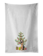 Yorkie Black and Gold #2 Christmas Kitchen Towel Set of 2