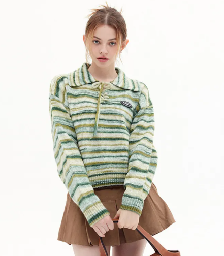 Gradient Lace Sweater