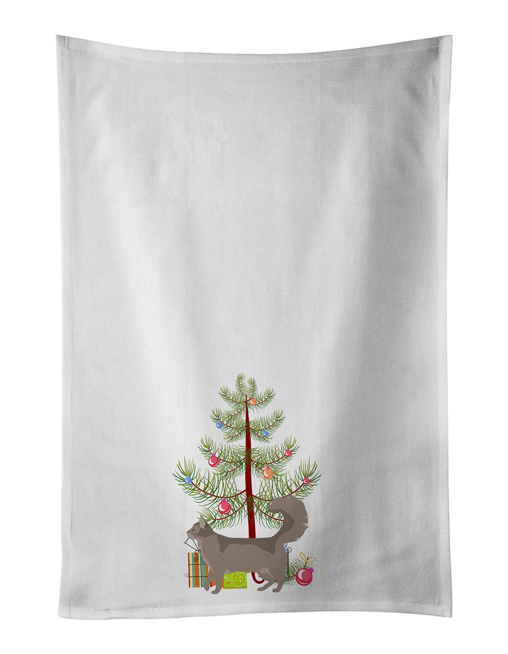 Somali Cat Christmas Kitchen Towel Set of 2