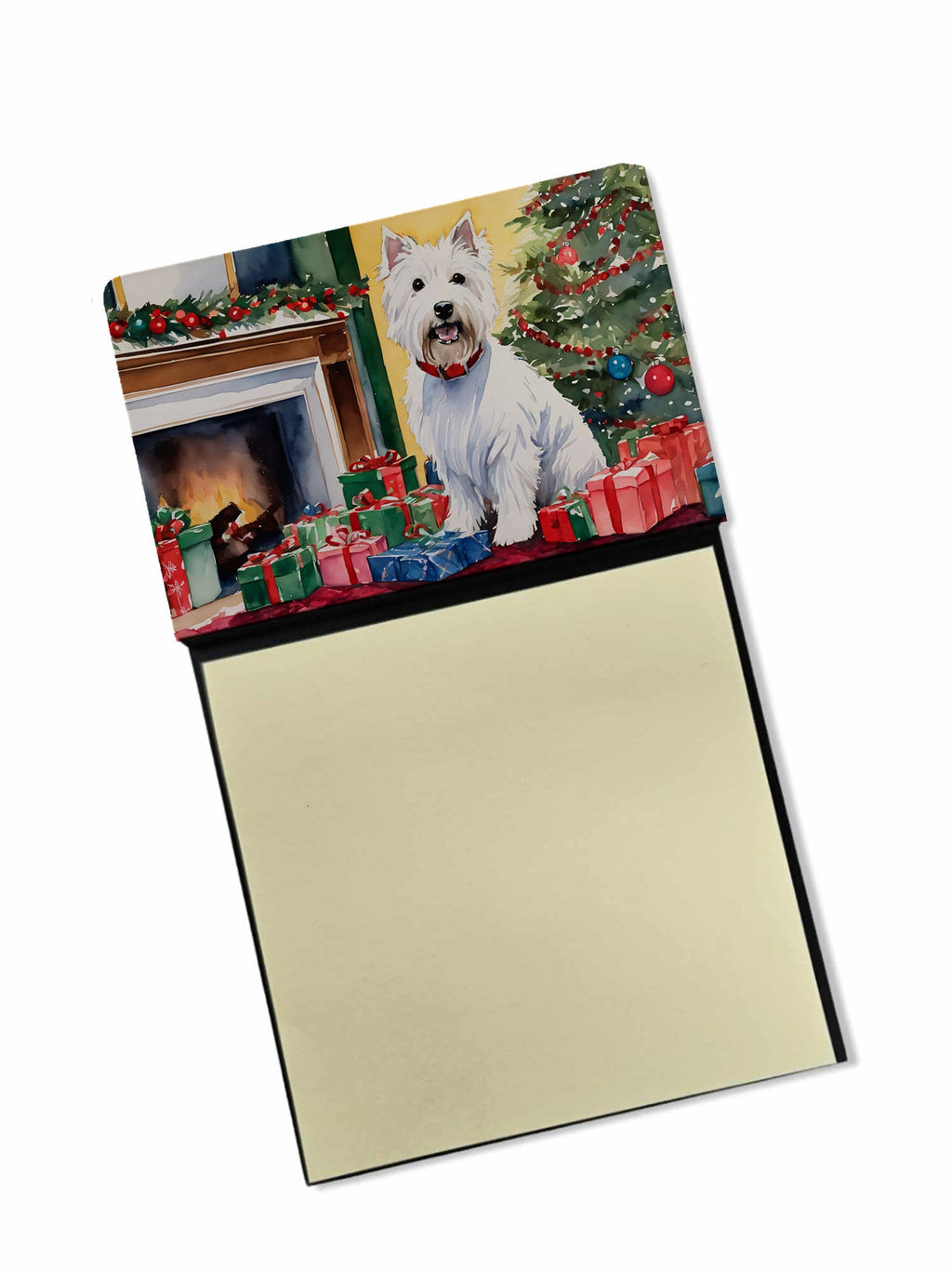 Westie Cozy Christmas Sticky Note Holder