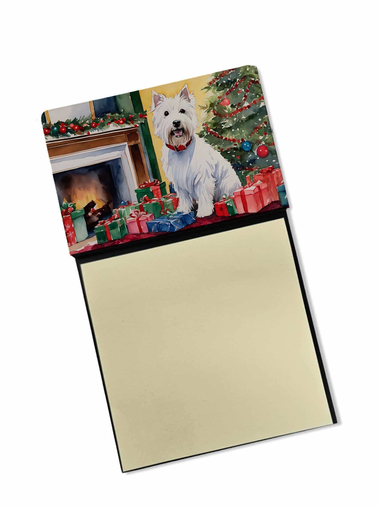 Westie Cozy Christmas Sticky Note Holder