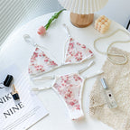 Explosive Style Sexy Three-Point Embroidery Bra Set
