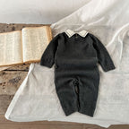 Standing Collar Baby Bear Knit Sweater