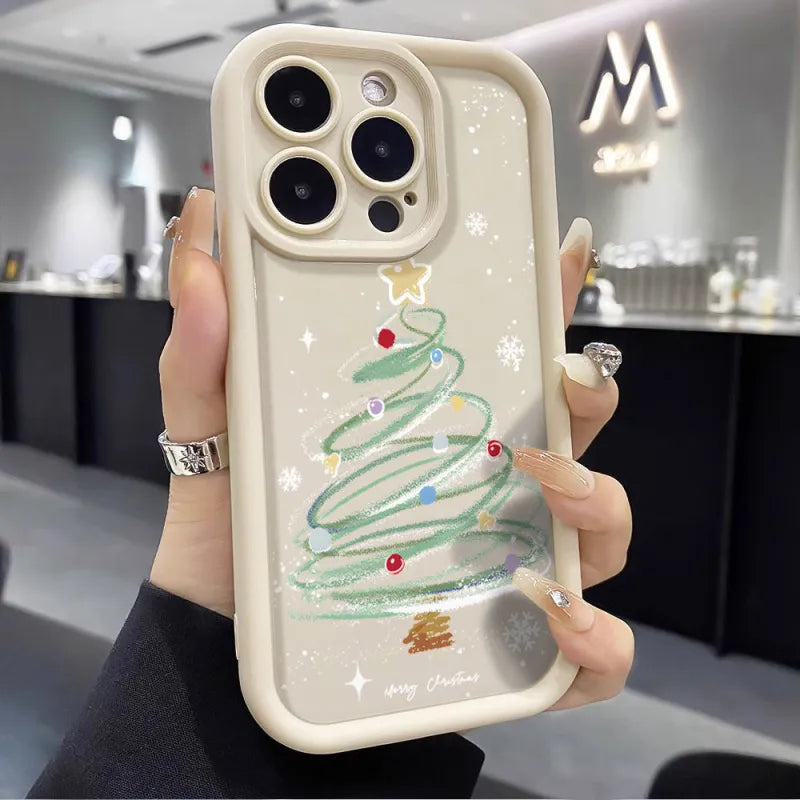 Christmas Tree Phone Case Silicone Soft Case | Protective Cover