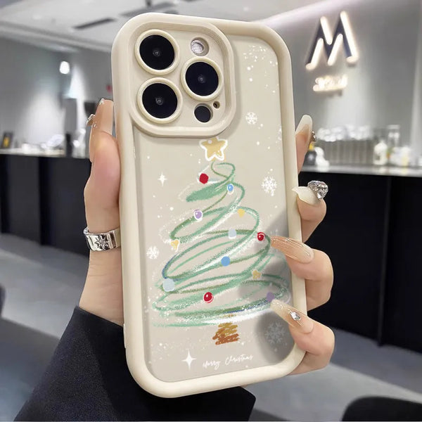 Christmas Tree Phone Case Silicone Soft Case | Protective Cover