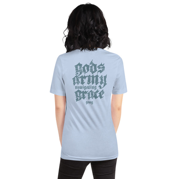 Anointed Attire GANG Christian T-Shirt - God's Army Navigating Grace