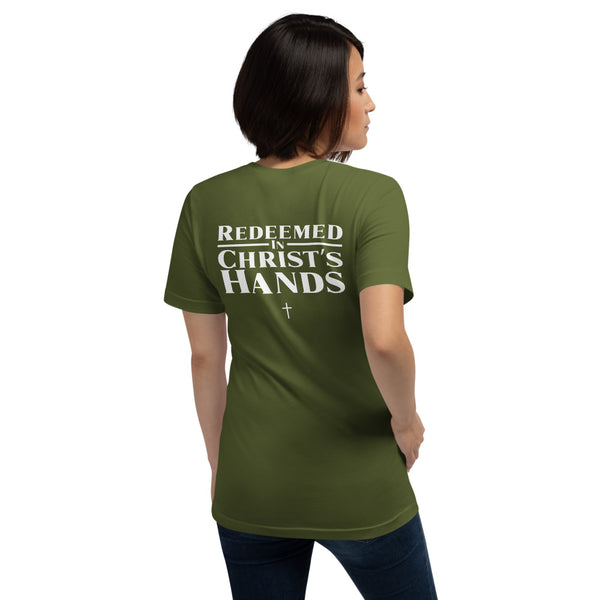Anointed Attire RICH Christian T-Shirt - Redeemed In Christ's Hands