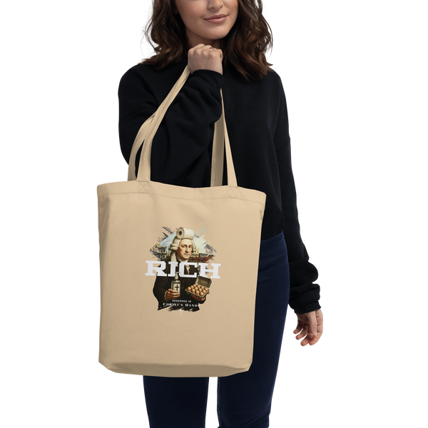 Anointed Attire RICH Christian Tote Bag - Redeemed In Christ's Hands | Organic Cotton