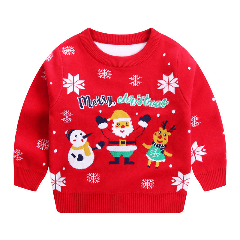 Christmas Tree Knitted Sweater for Kids