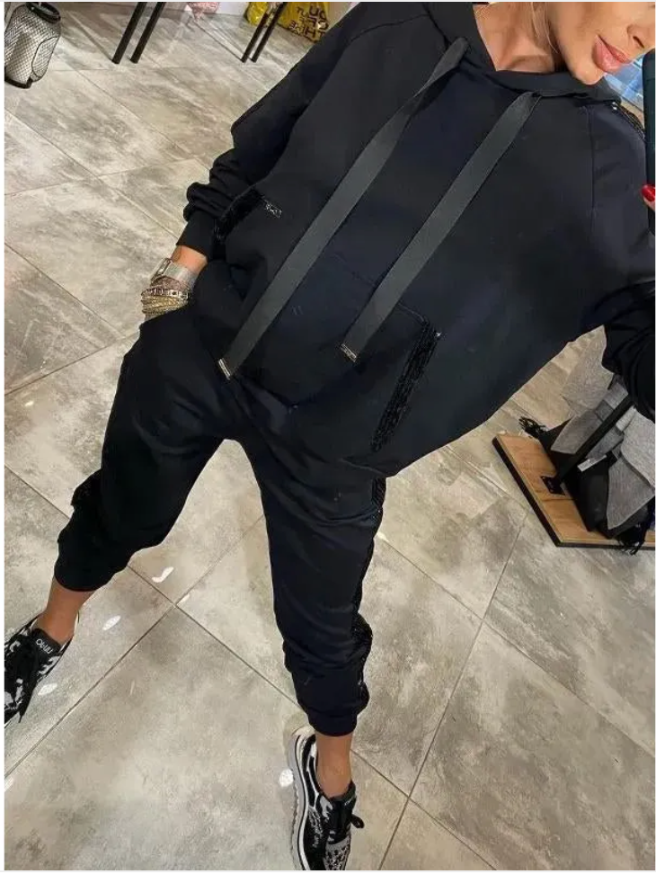 Sports Hoodie & Sweatpants Set | Streetwear