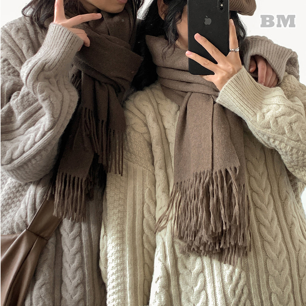 Winter Japanese Streetwear Crewneck Sweater for Couples