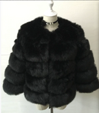 Faux Fox fur coat