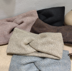Wool French Cross Hairband for Autumn and Winter