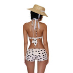 Polka Dot Halter Bikini Set