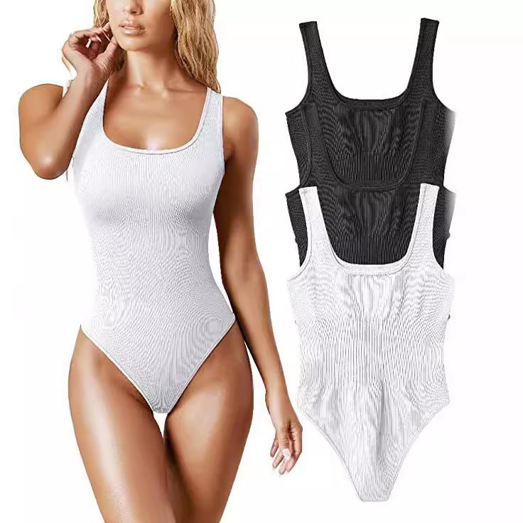 Women's Low-Cut Sleeveless Bodysuit for Cross-Border Trade