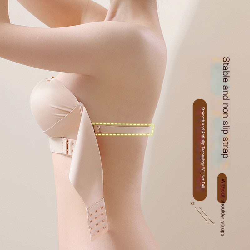 Strapless Bra Set for Small Chest with Anti-Slip Design