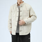 Men's Casual Cotton-padded Buckle Coat