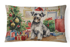 Schnauzer Christmas Throw Pillow