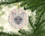 Owyhee Bob Cat Christmas Ceramic Ornament