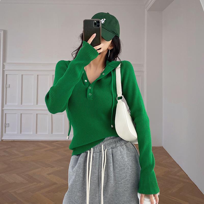 Slim Pullover Hooded Sweater for Women | Streetwear