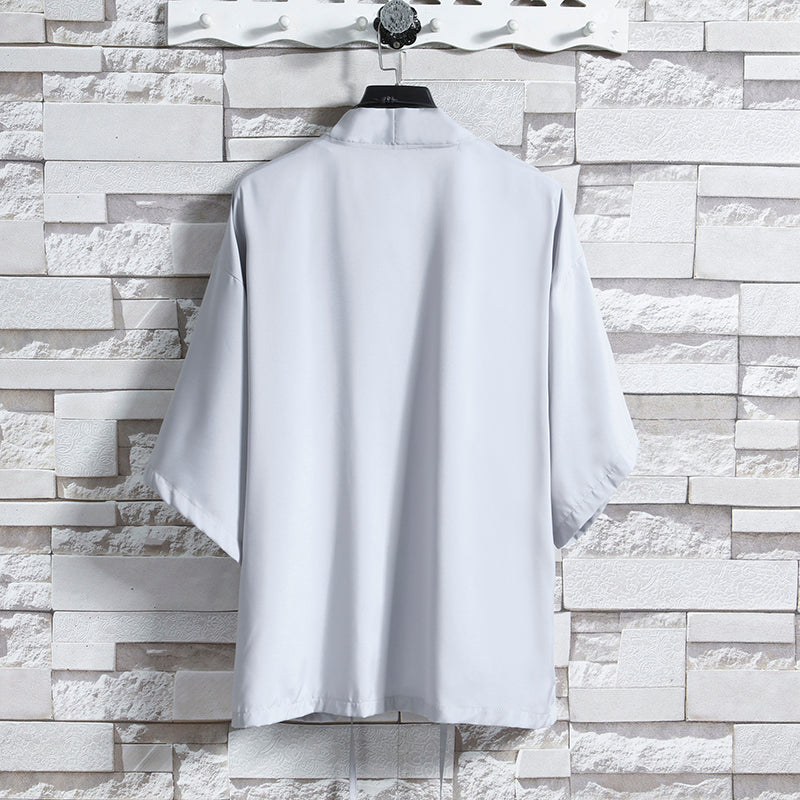 2024 Summer Men's Japanese Kimono Jacket and Shirt