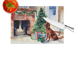 Irish Setter Cozy Christmas Glass Cutting Board