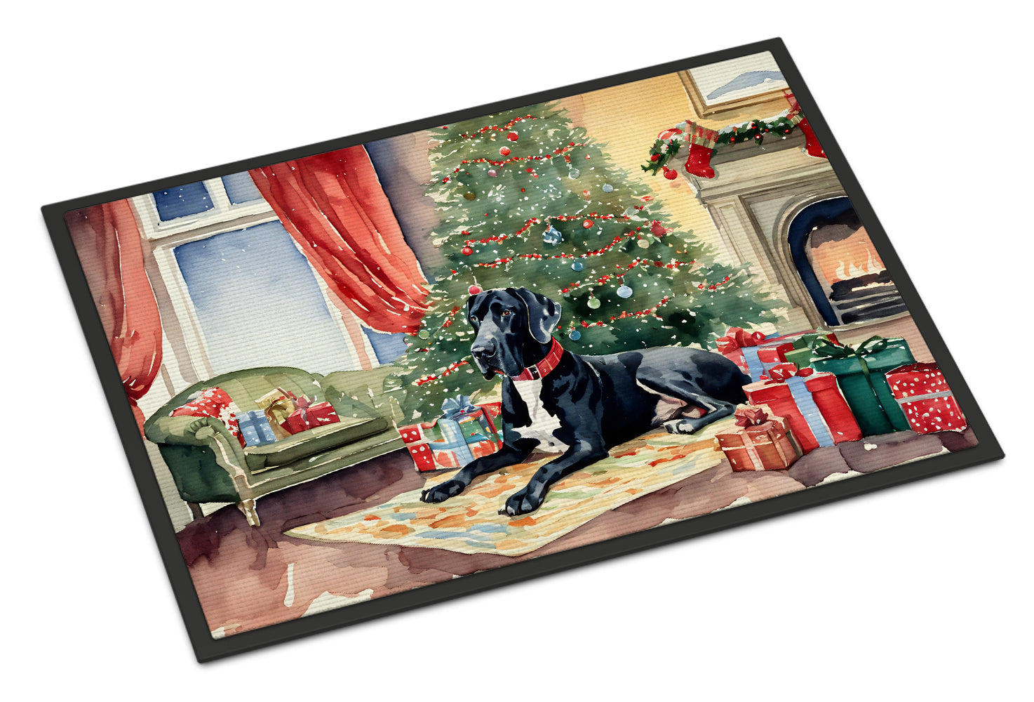 Great Dane Cozy Christmas Doormat