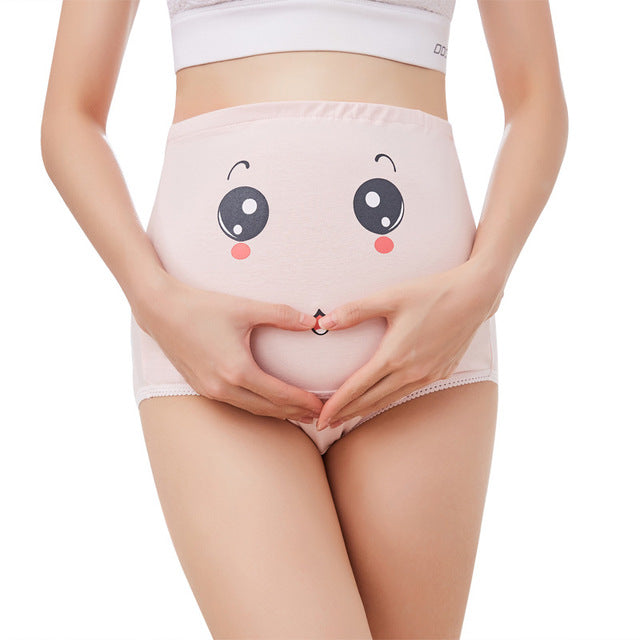 High Waist Cotton Maternity Panties for Women