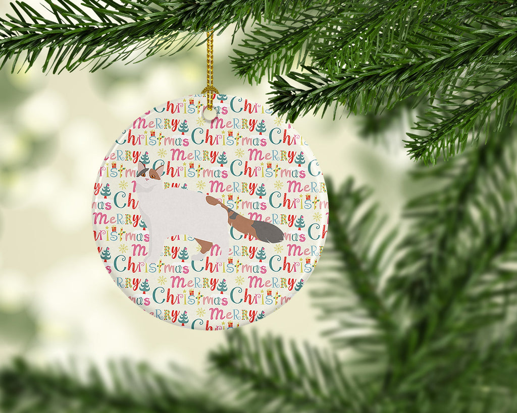Turkish Van #2 Cat Christmas Ceramic Ornament