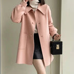 2024 New Korean Thickened Woolen Coat for Women