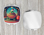 Turtle Christmas Compact Mirror