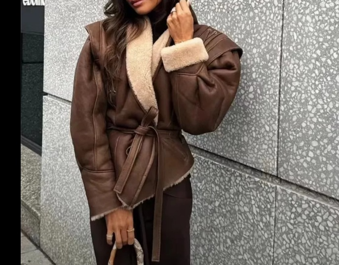 Women's Suede Jacket – European & American Style