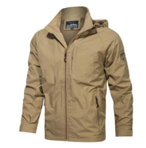 Men's Windbreaker Jacket for Outdoor Activities (Single)