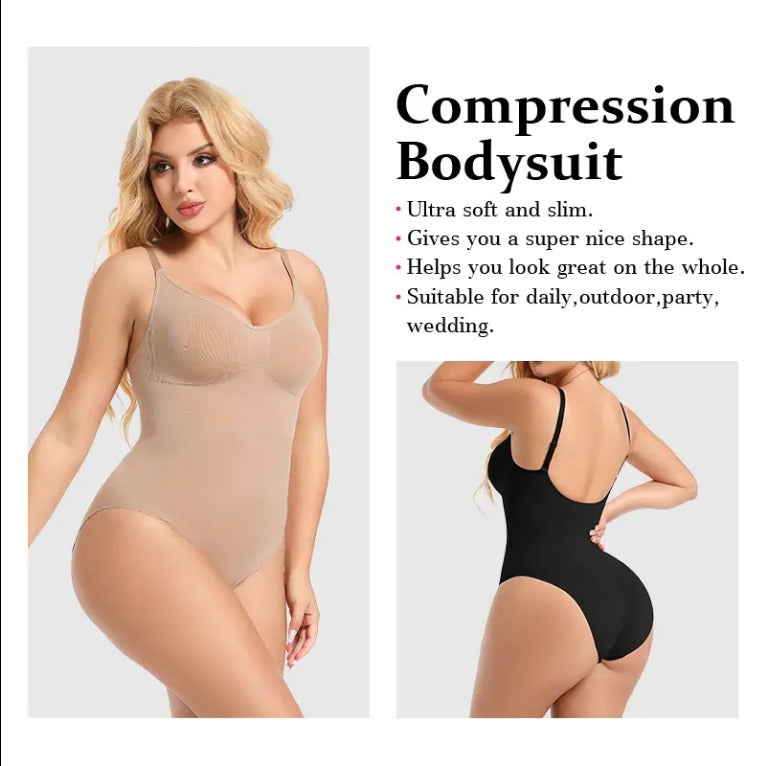 Seamless One-Piece Shapewear Bodysuit for Women