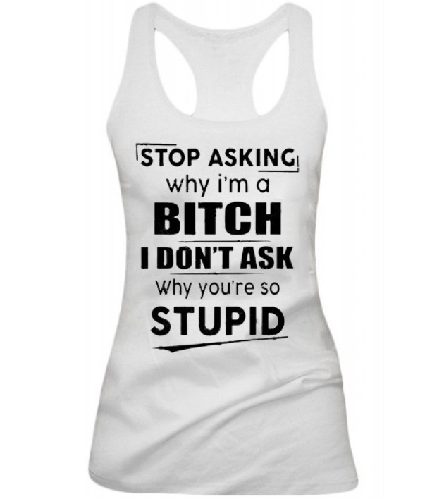 Sleeveless Sexy Tank Top with Letter Print